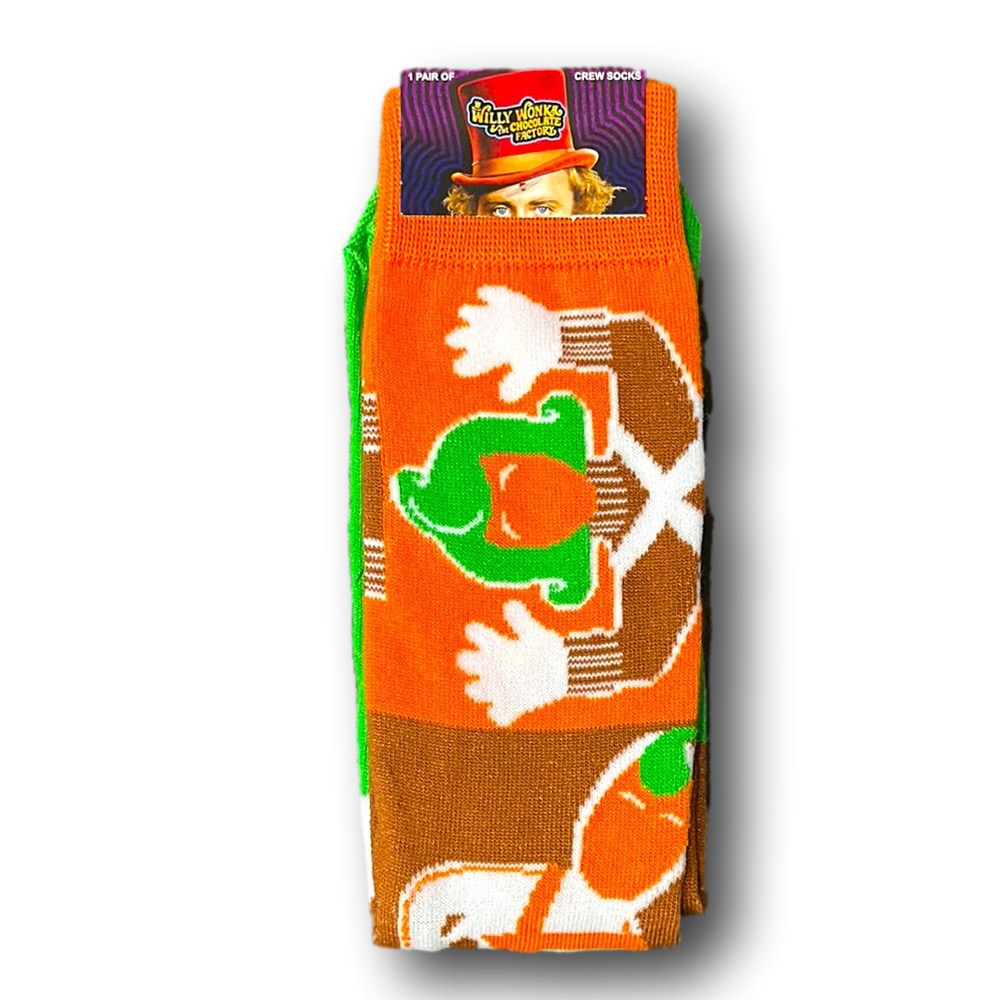 3/$20 Oompa Loompas Funny Novelty Crew Socks - NWT